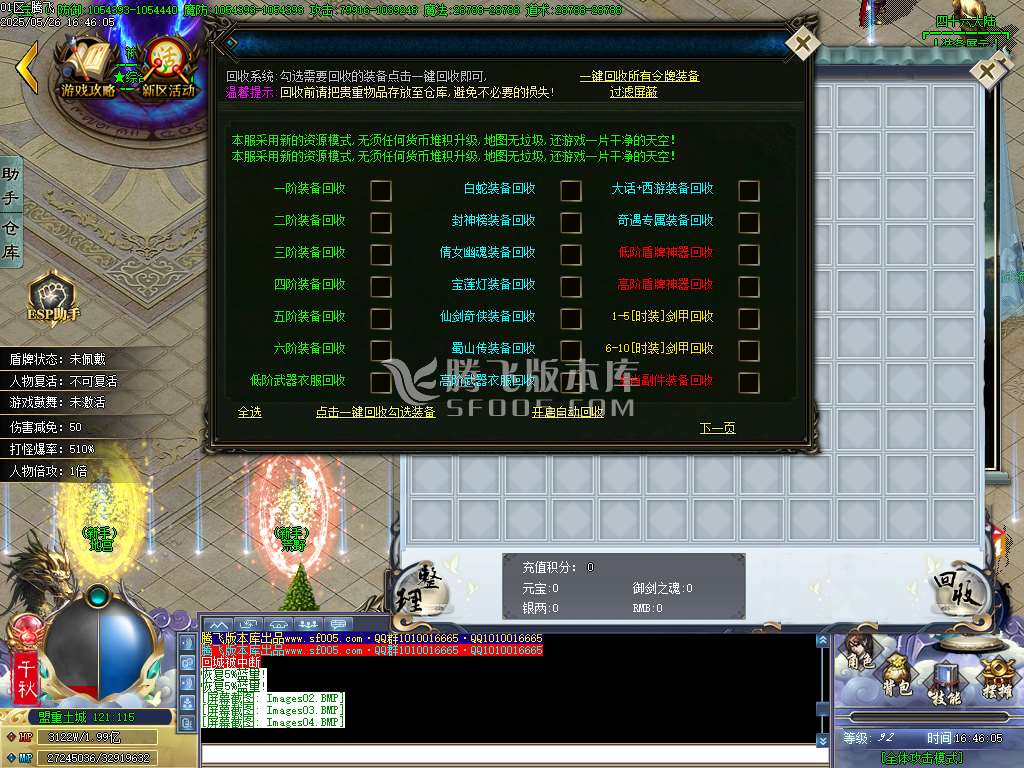 巫师日记专属神器单职业-esp/sd插件