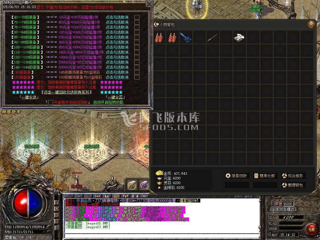 1.76神采飞扬复古经典金币三职业-sd插件