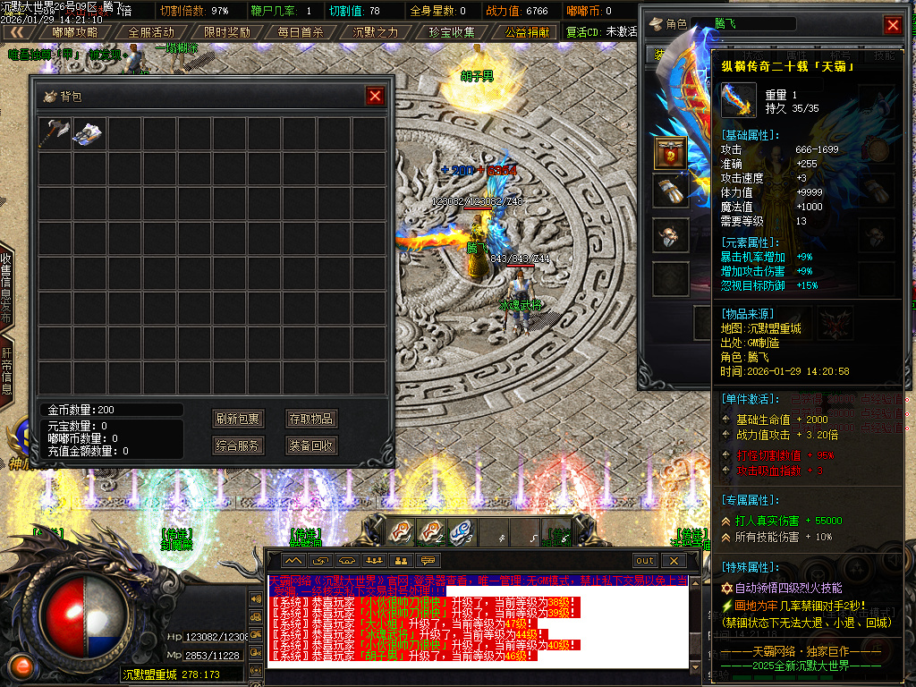 沉默大世界专属神器公益单职业-四大陆