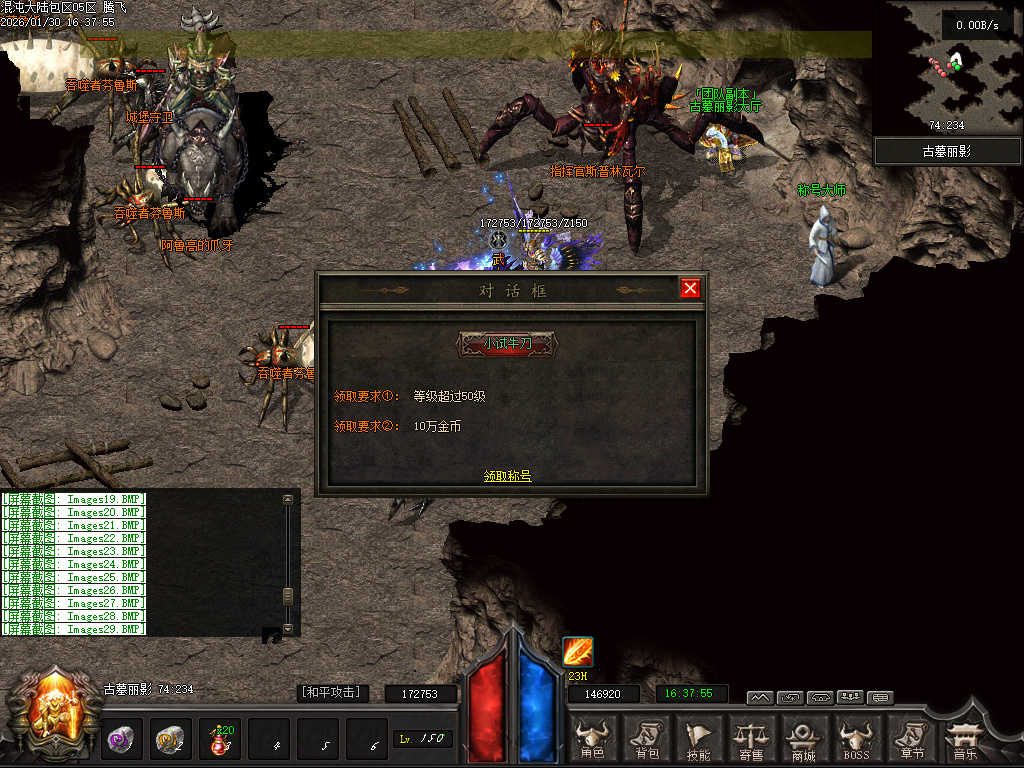 开区版本混沌大陆暗黑世界六职业微变