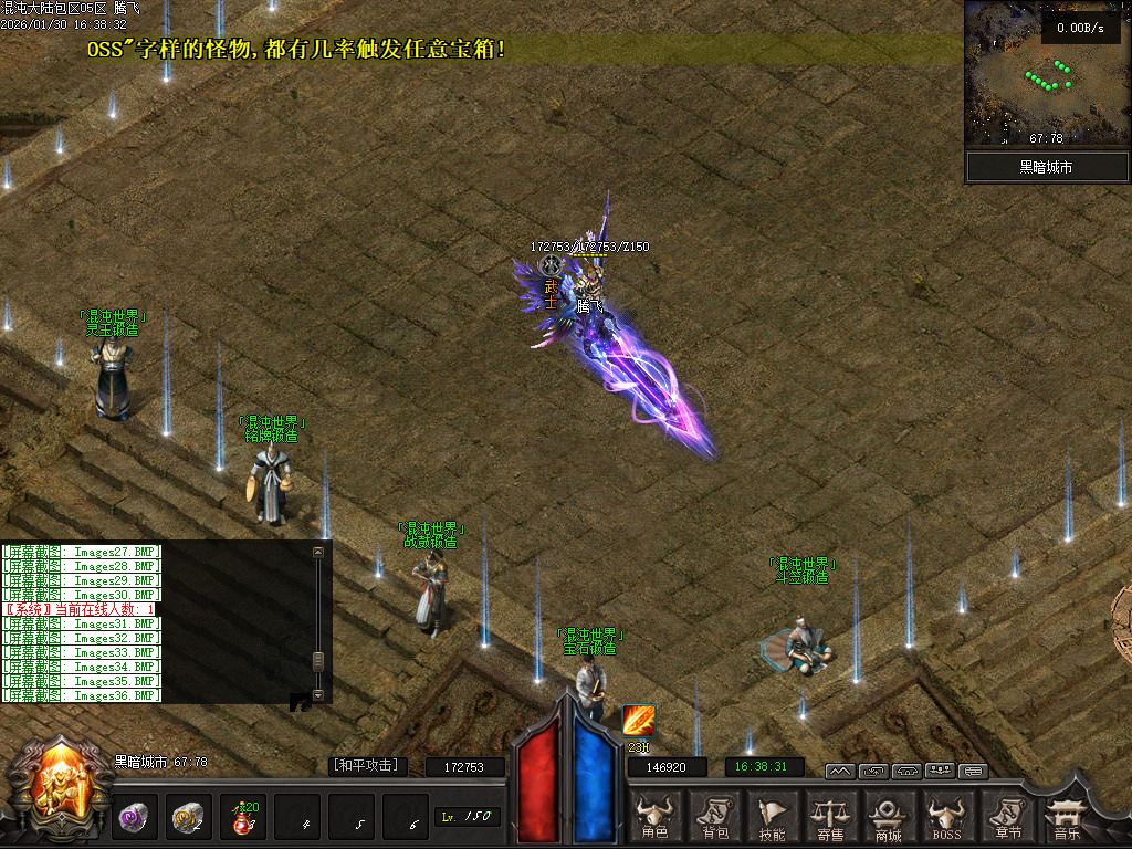 开区版本混沌大陆暗黑世界六职业微变