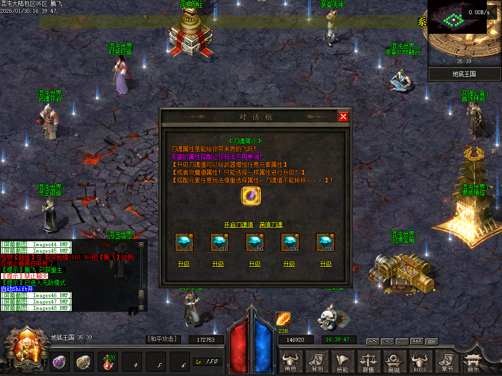 开区版本混沌大陆暗黑世界六职业微变