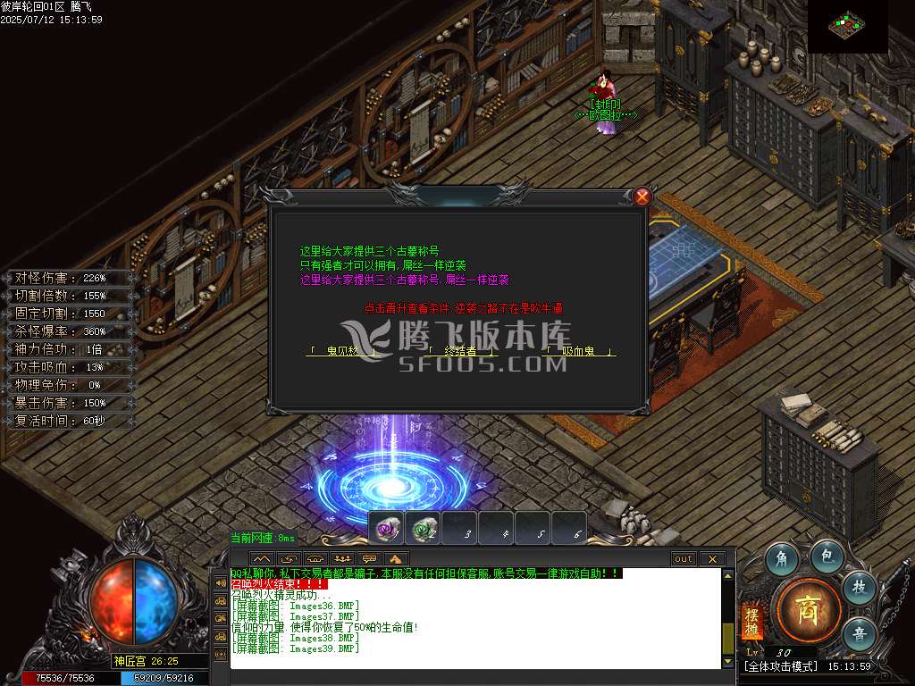 彼岸轮回沉默专属神器攻速单职业-esp/sd插件