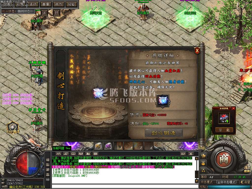 神武传奇轻微变单职业-esp插件