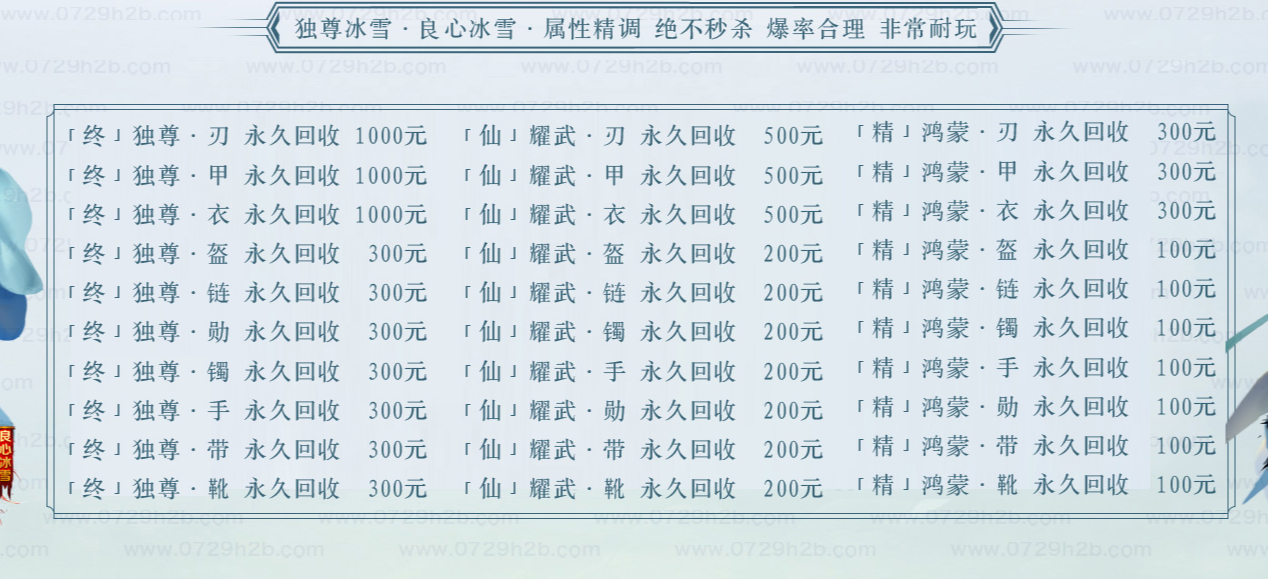 独尊冰雪单职业