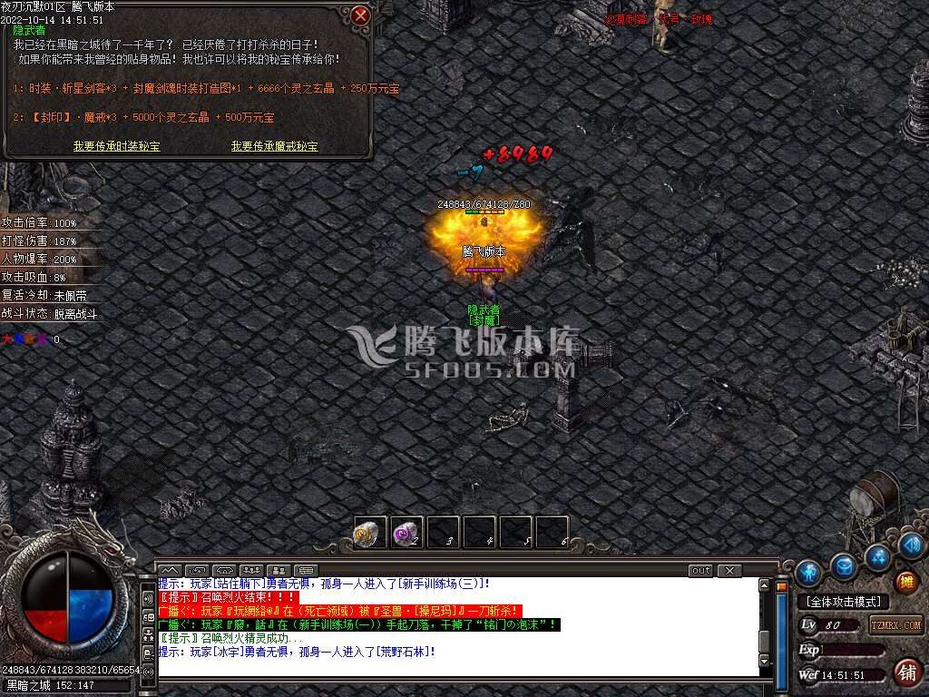 夜刃沉默专属激情单职业