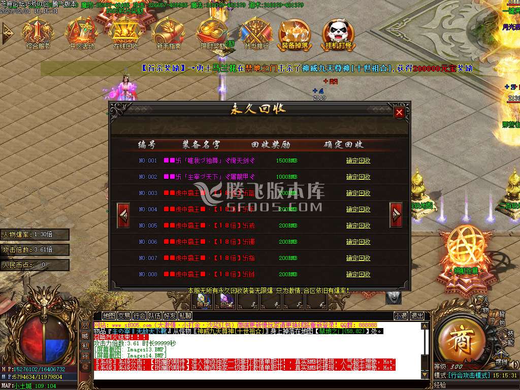 霸王虎II神器迷失单职业