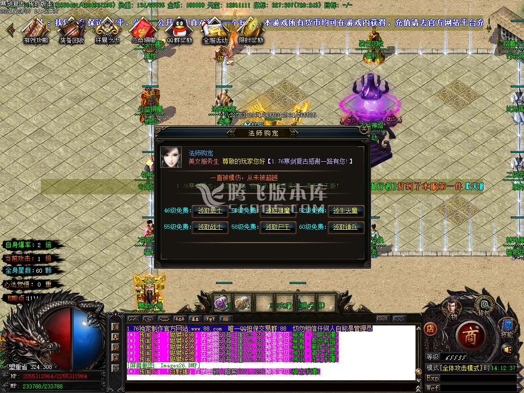 1.76寒剑复古元素小极品三职业-esp插件